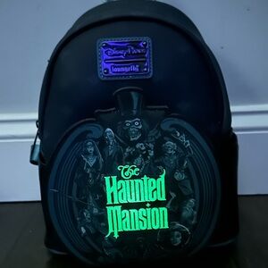 Loungefly Haunted Mansion Glow-in-the-Dark Backpack, NWT